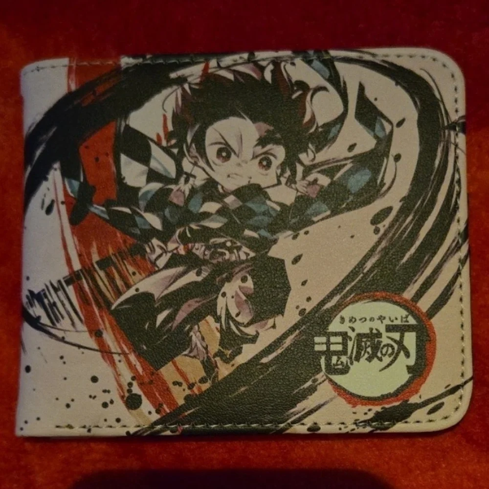 New demon slayer anime manga leather wallet